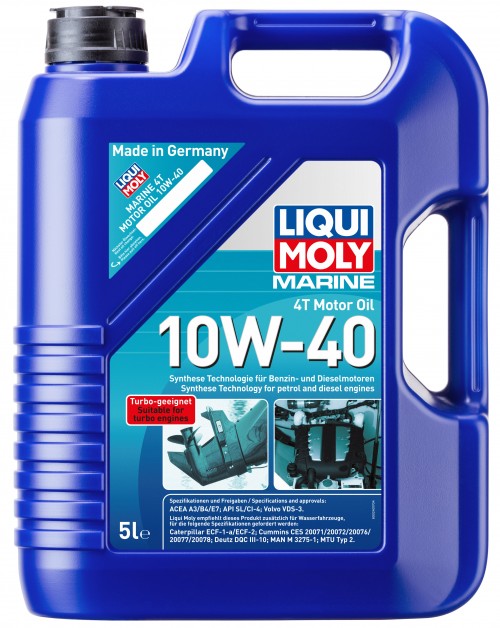 Полусинтетическое моторное масло Liqui Moly Marine 4T Motor Oil 10W-40 5л LIQUI MOLY 25013