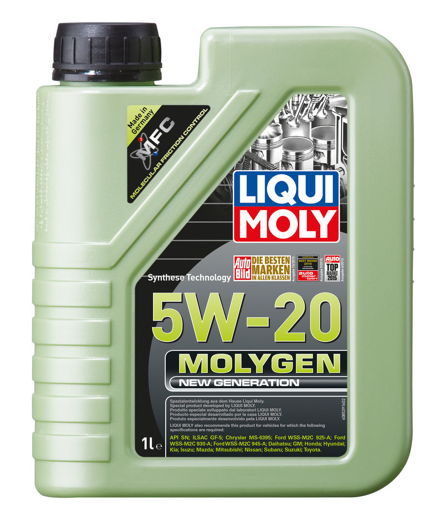 Синтетическое моторное масло Liqui Moly Molygen New Generation 5W-20 1л LIQUI MOLY 8539