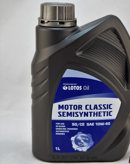 Полусинтетическое моторное масло LOTOS MOTOR CLASSIC SEMISYNTETIC 10W-40 SG/CE 1л LOTOS 300070