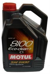Синтетическое моторное масло Motul 8100 Eco-clean+ 5W-30 5л MOTUL 842551