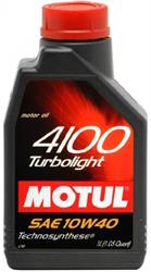 Полусинтетическое моторное масло Motul 4100 TURBOLIGHT 10W-40 1л MOTUL 387601