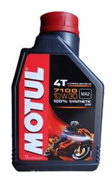 Синтетическое моторное масло Motul 7100 Synthetic Ester 4T 10W-30 1л MOTUL 845411