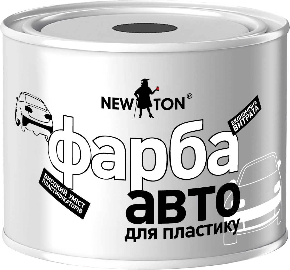Краска NEW TON структурная для пластика антрацит 450мл NEW TON 000000731