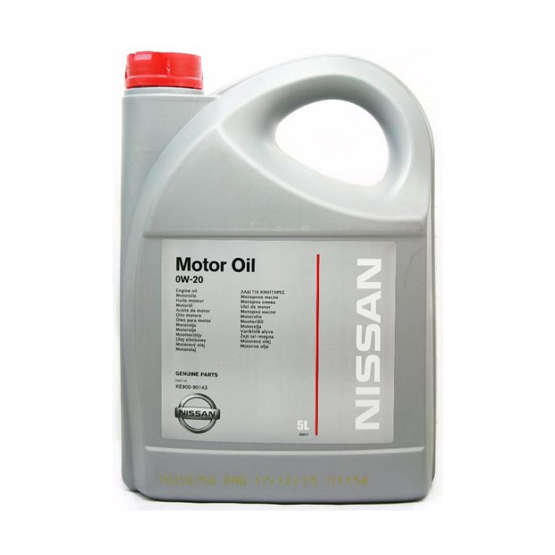 Синтетическое моторное масло Nissan Motor Oil 0W20 5л NISSAN KE90090143
