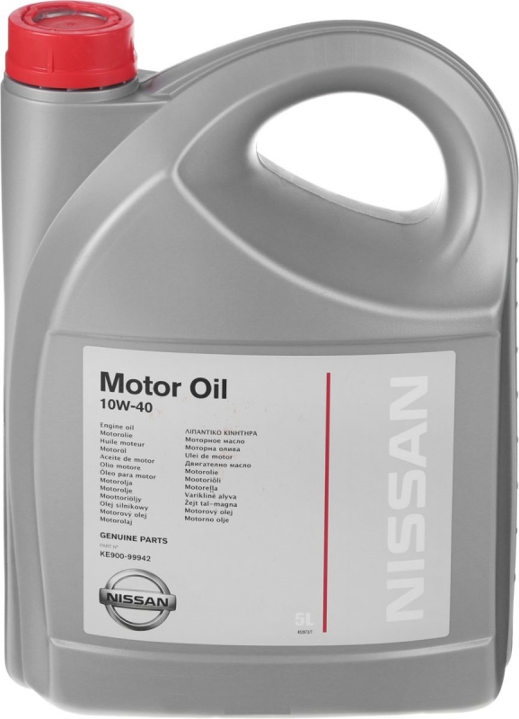 Полусинтетическое моторное масло Nissan Motor Oil 10W-40 5л NISSAN KE90099942