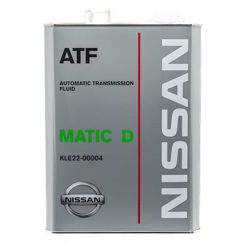 Синтетическое трансмиссионное масло Nissan ATF Matic Fluid D 4л NISSAN KLE2200004