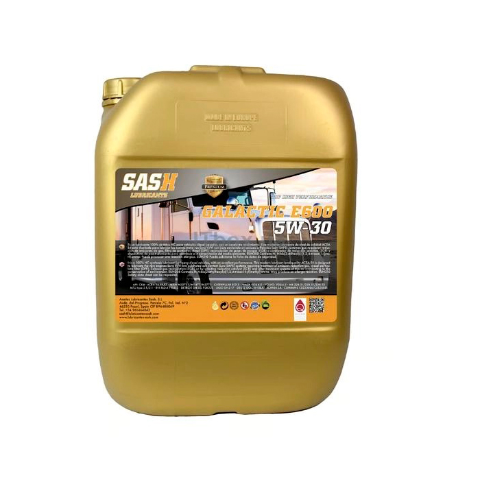 Автомобильное моторное масло SASH GALACTIC E600 5W30 20л 106333 SASH LUBRICANTS 106333