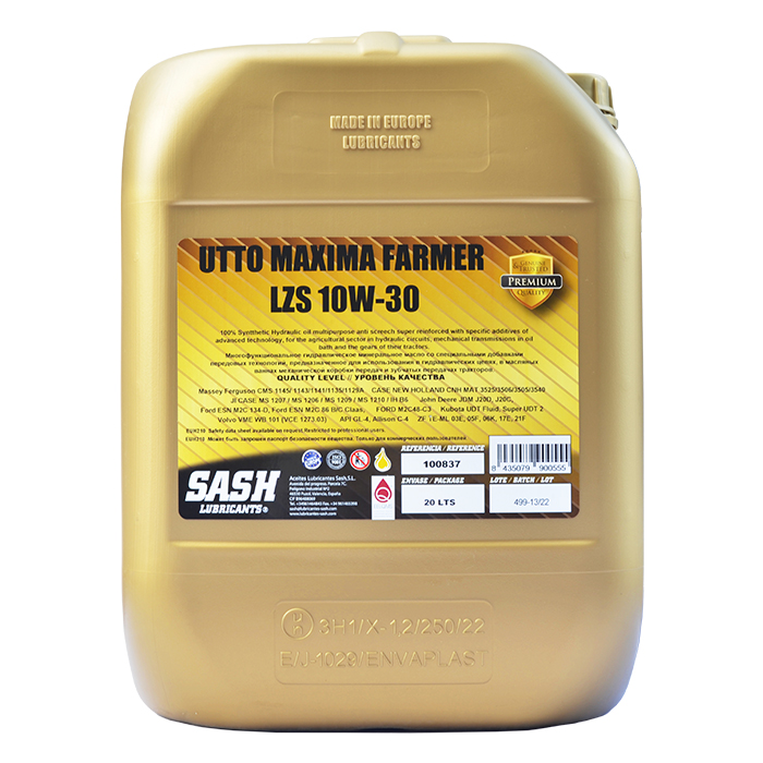Автомобильное моторное масло SASH UTTO MAXIMA FARMER LZS 10W30 20л 100837 SASH LUBRICANTS 100837