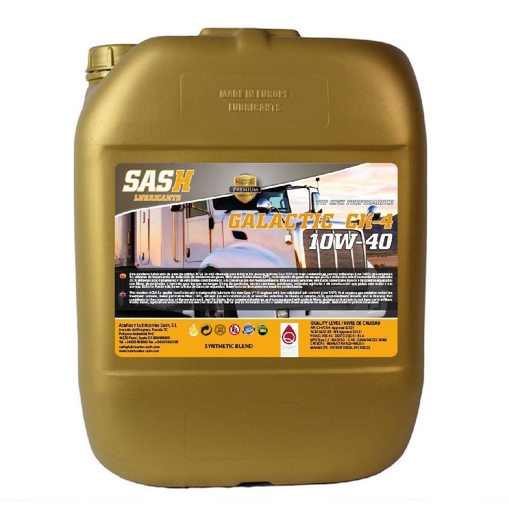 Автомобильное моторное масло SASH GALACTIC CK-4 10W-40 20л 110037 SASH LUBRICANTS 110037
