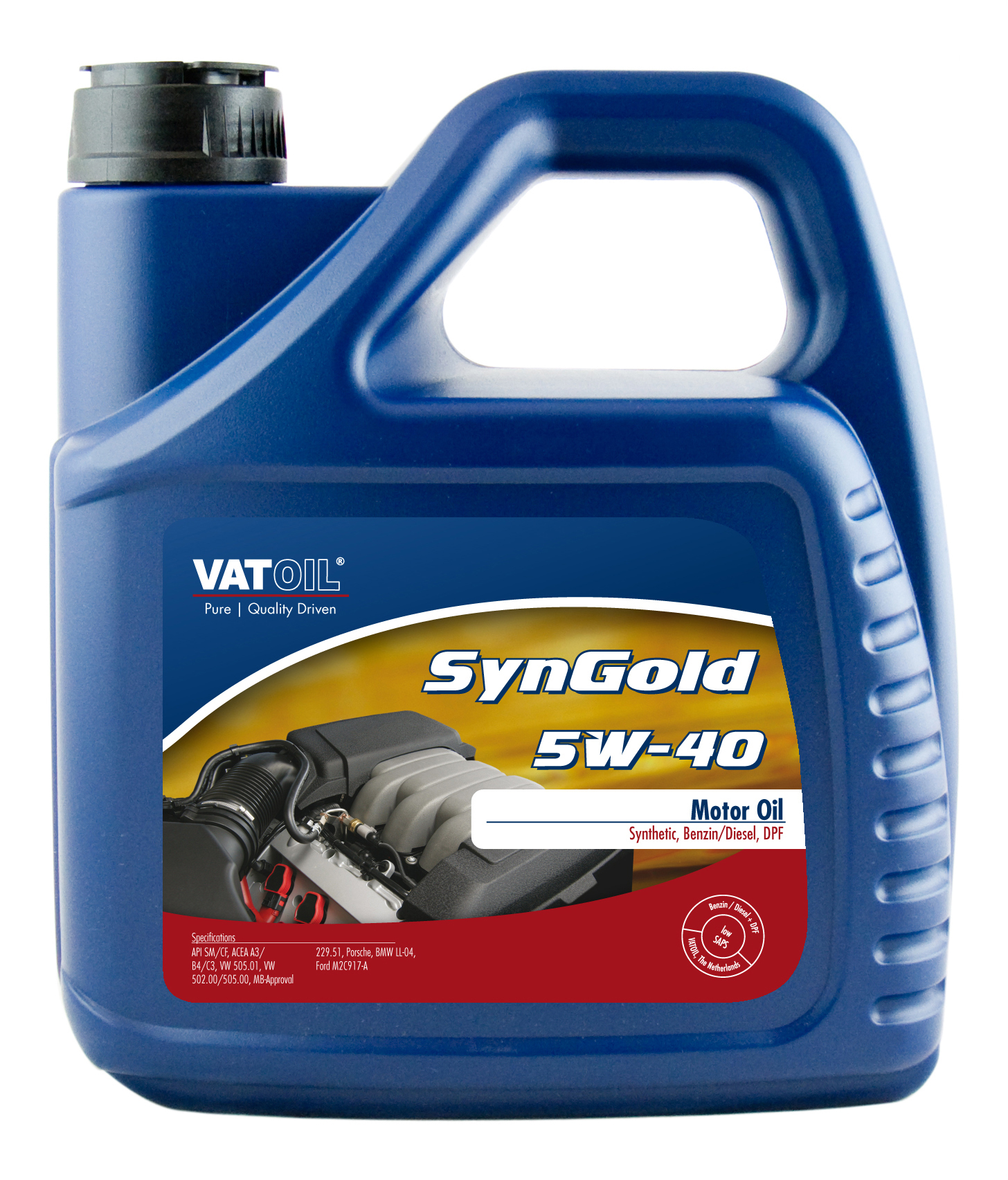 Синтетическое моторное масло VatOil SynGold 5W-40 4л VATOIL 50011