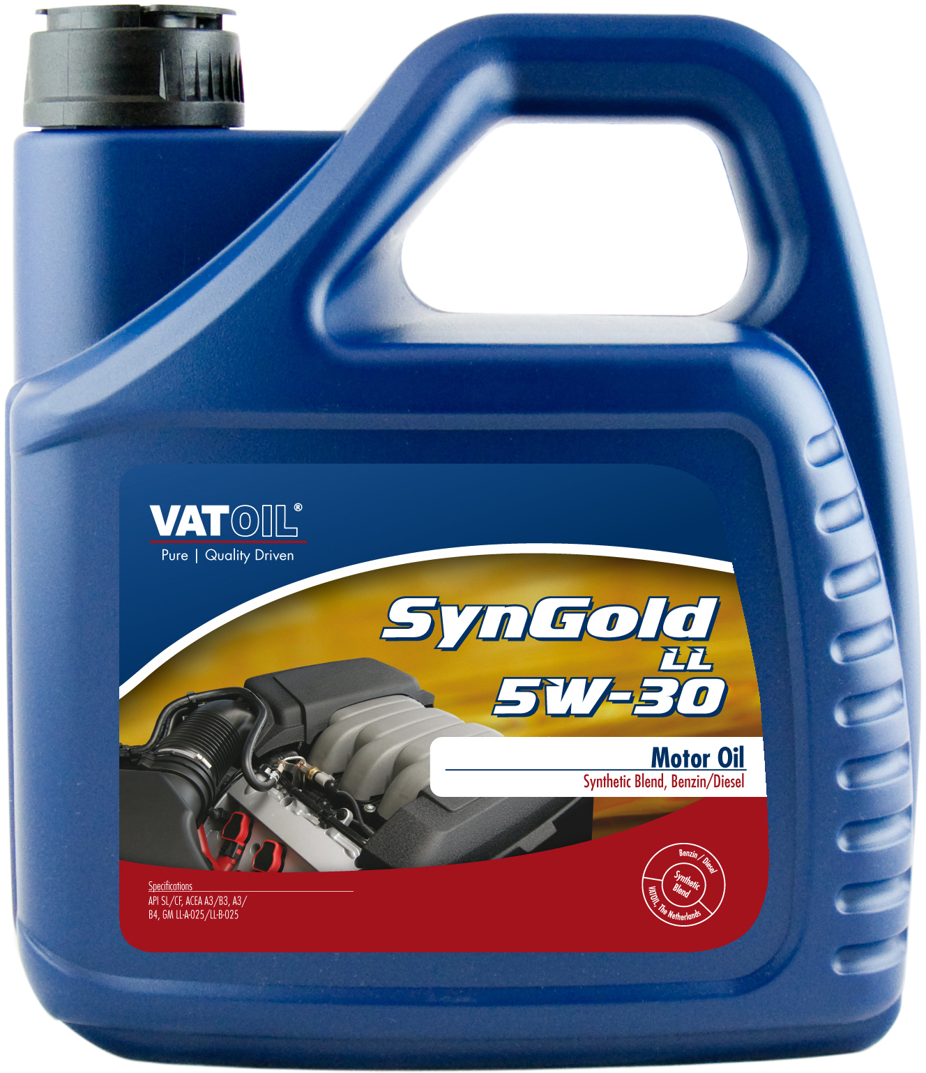 Синтетическое моторное масло VatOil SynGold LL 5W-30 4л VATOIL 50017