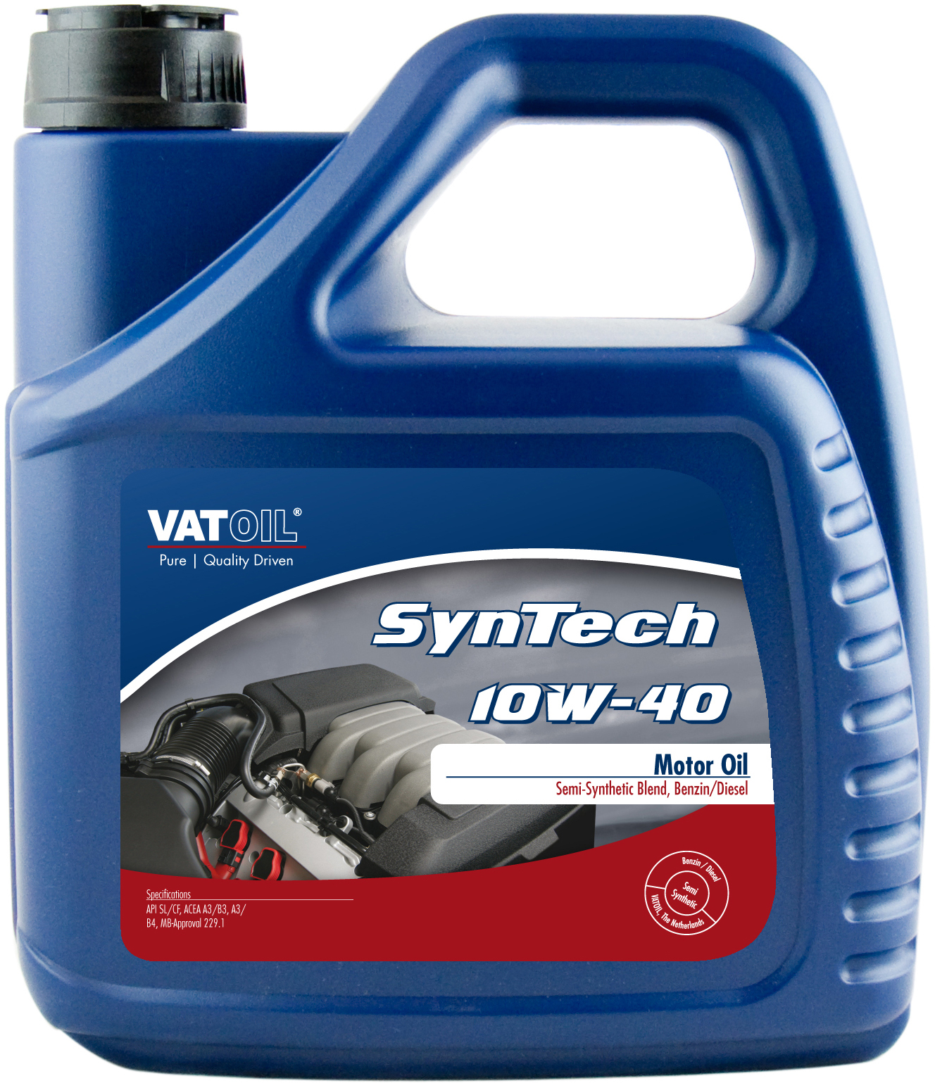 Полусинтетическое моторное масло VatOil SynTech 10W-40 4л VATOIL 50029
