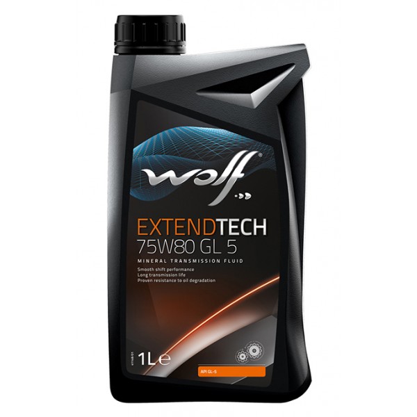 Синтетическое трансмиссионное масло WOLF EXTENDTECH 75W-80 GL-5 Для МКПП, 1л WOLF 8303807