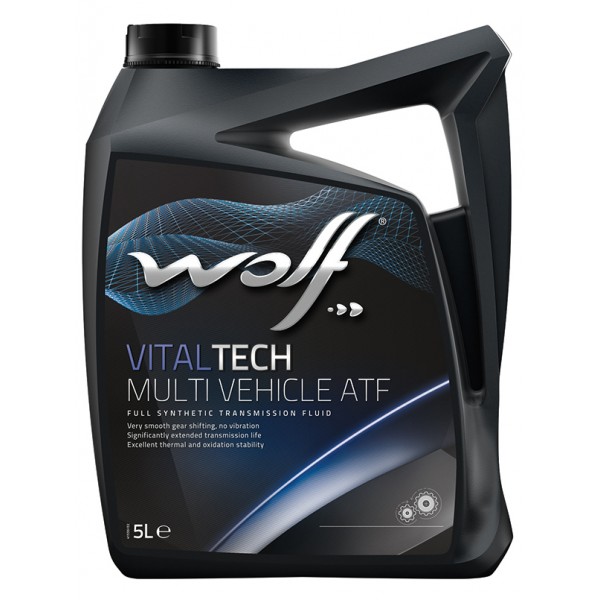 Синтетическое трансмиссионное масло WOLF VITALTECH MULTI VEHICLE ATF Для АКПП, 5л WOLF 8305702