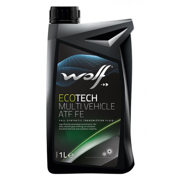 Синтетическое трансмиссионное масло WOLF ECOTECH MULTI VEHICLE ATF FE Для МКПП, 1л WOLF 8329449