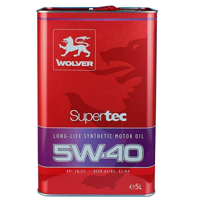 Автомобильное моторное масло WOLVER Supertec 5W-40 5л WOLVER 4260360943935