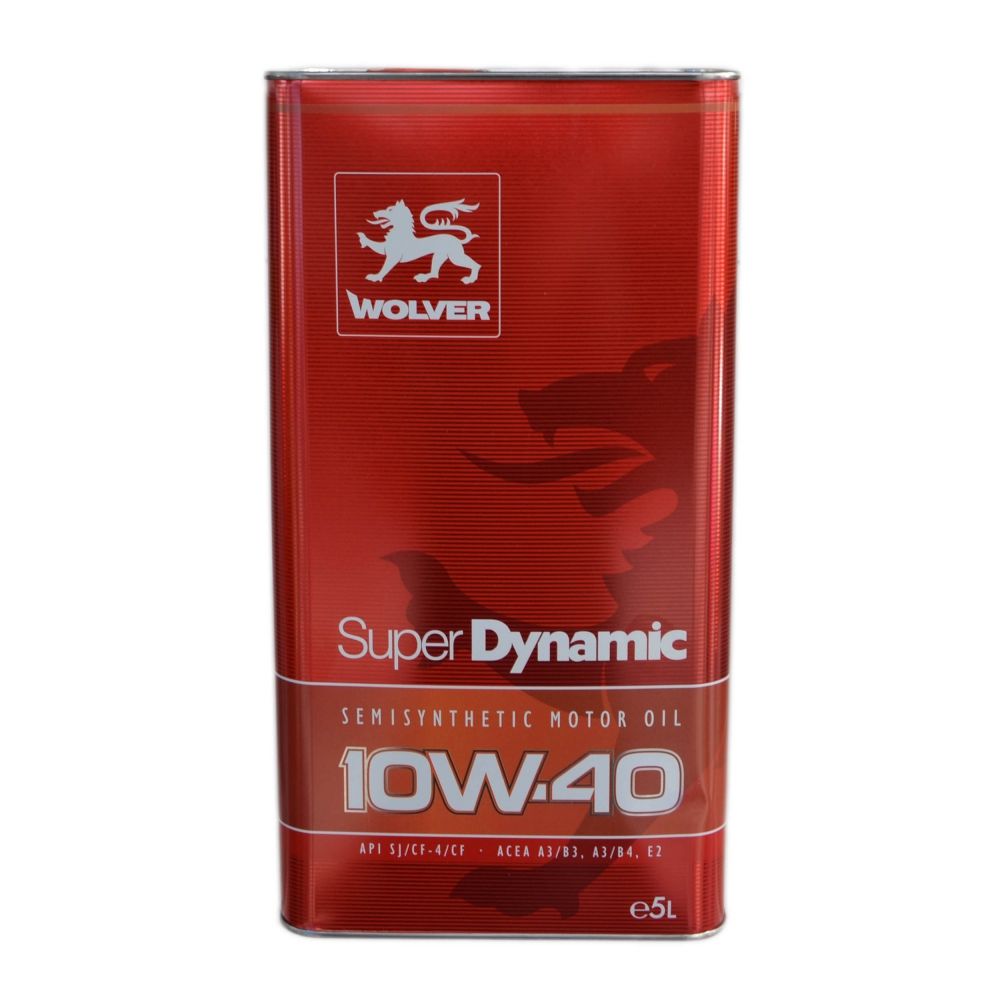 Полусентетическое моторное масло Wolver Super Dynamic 10W-40 5л WOLVER 4260360942600
