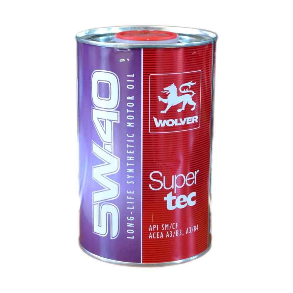 Синтетическое моторное масло Wolver SuperTec 5W-40 1л WOLVER 4260360941078