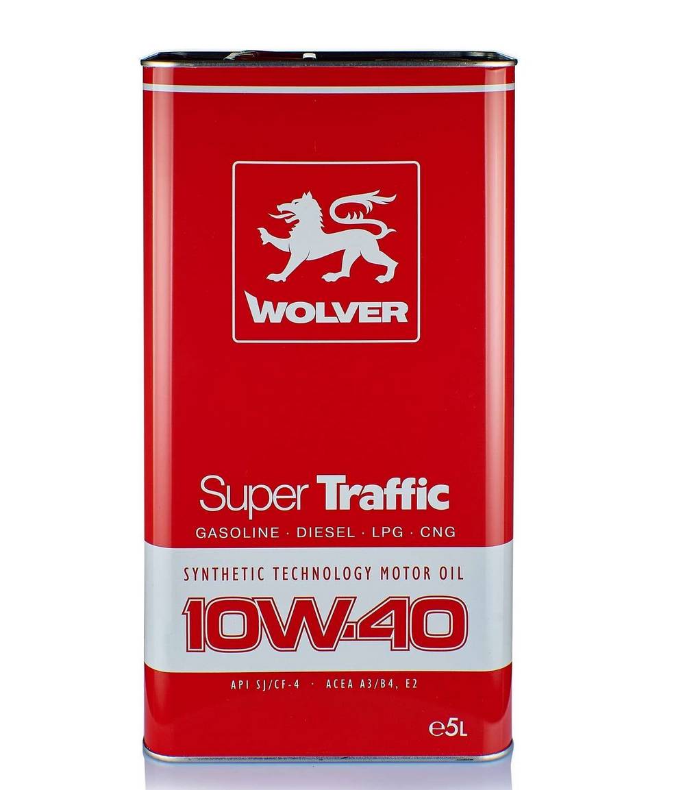 Полусентетическое моторное масло Wolver Super Traffic 10W-40 5л WOLVER 4260360942501
