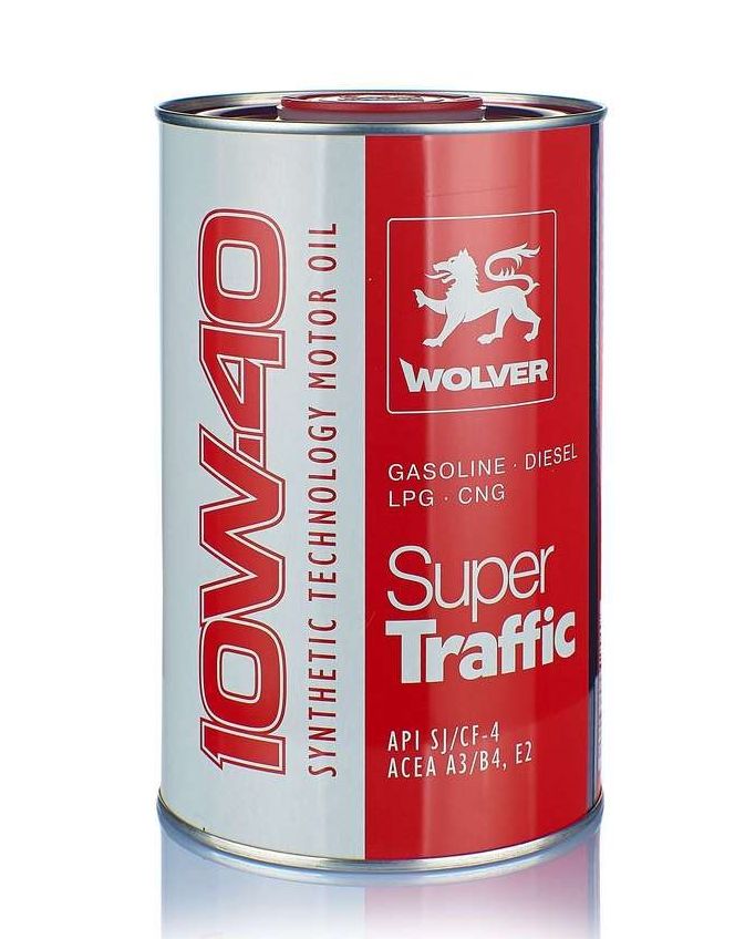 Полусентетическое моторное масло Wolver Super Traffic 10W-40 1л WOLVER 4260360942679