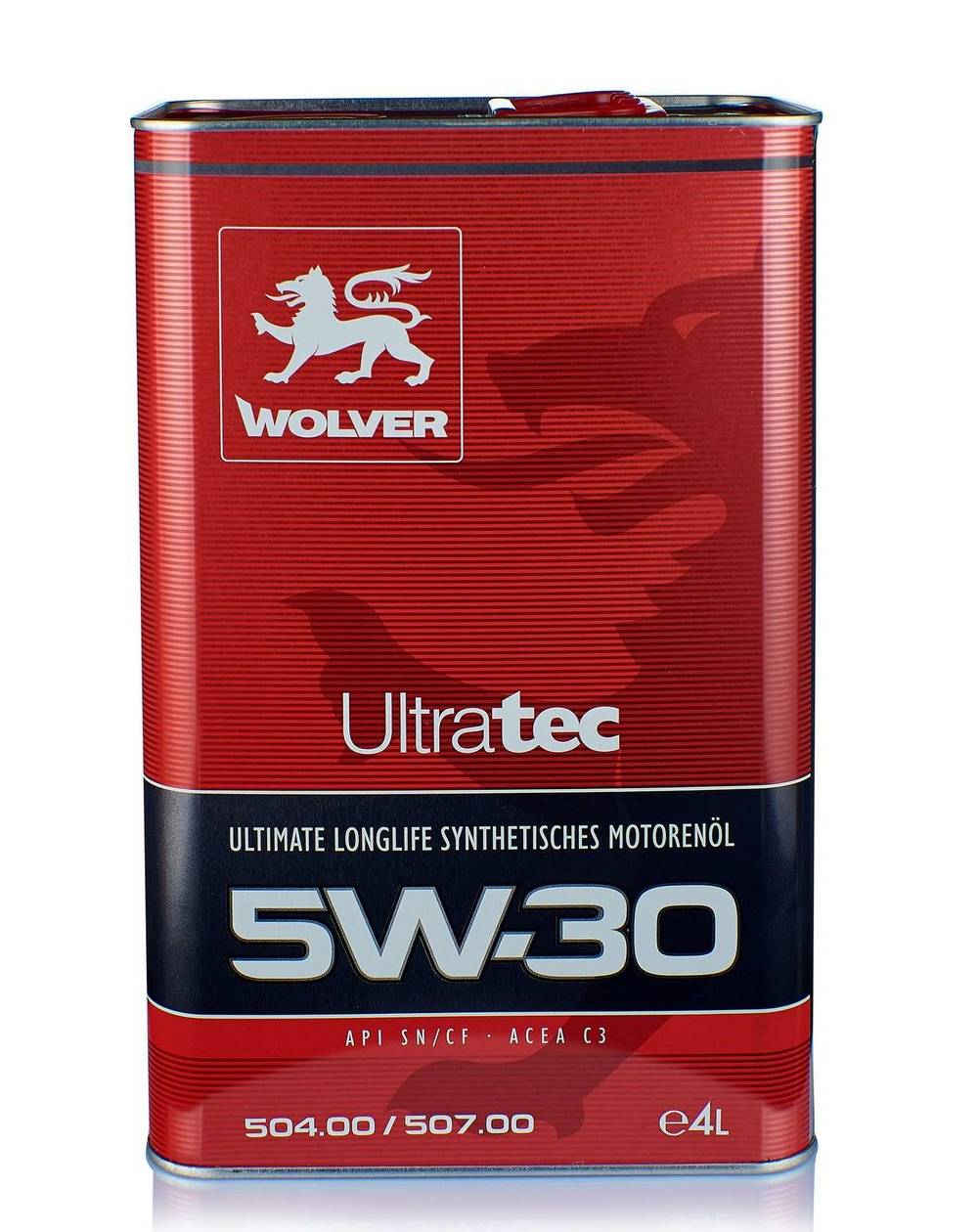 Синтетическое моторное масло Wolver UltraTec 5W-30 4л WOLVER 4260360940934