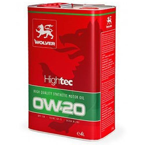 Автомобильное моторное масло WOLVER HIGHTEC 0W-20 4л 4260360943492 WOLVER 4260360943492