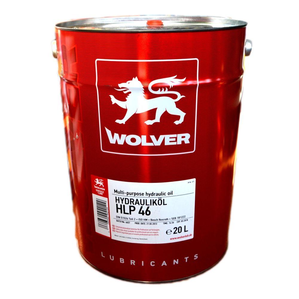 Индустриальное гидравлическое масло WOLVER HLP46 20л WOLVER 4260360942129