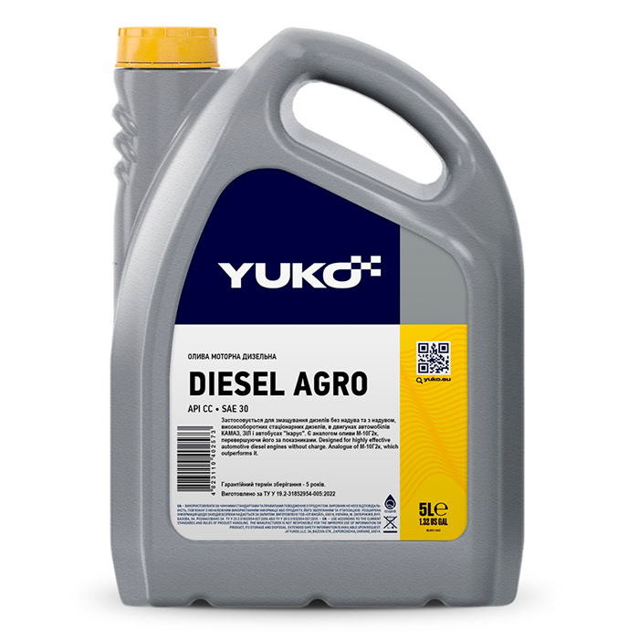 Моторное масло YUKO DIESEL AGRO аналог М-10Г2к 5л YUKO 4823110402573