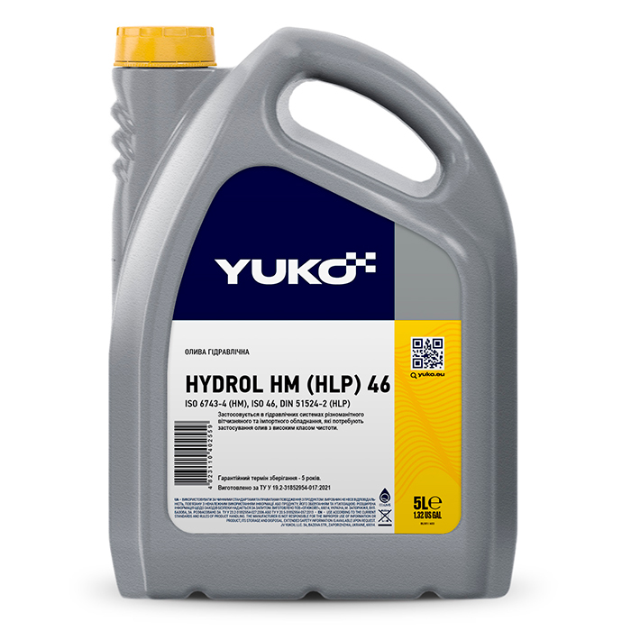 Масло гидравлическое YUKO HYDROL HLP 46 5л 4823110402559 YUKO 4823110402559