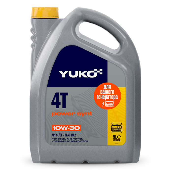 Автомобильное моторное масло YUKO POWER SYNT 4T 10W-30 5л YUKO 4823110402689