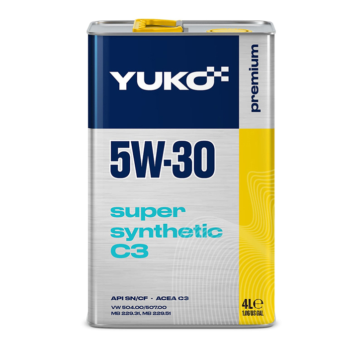 Автомобильное моторное масло YUKO SUPER SYNTHETIC C3 5W-30 4л YUKO 4820070245660