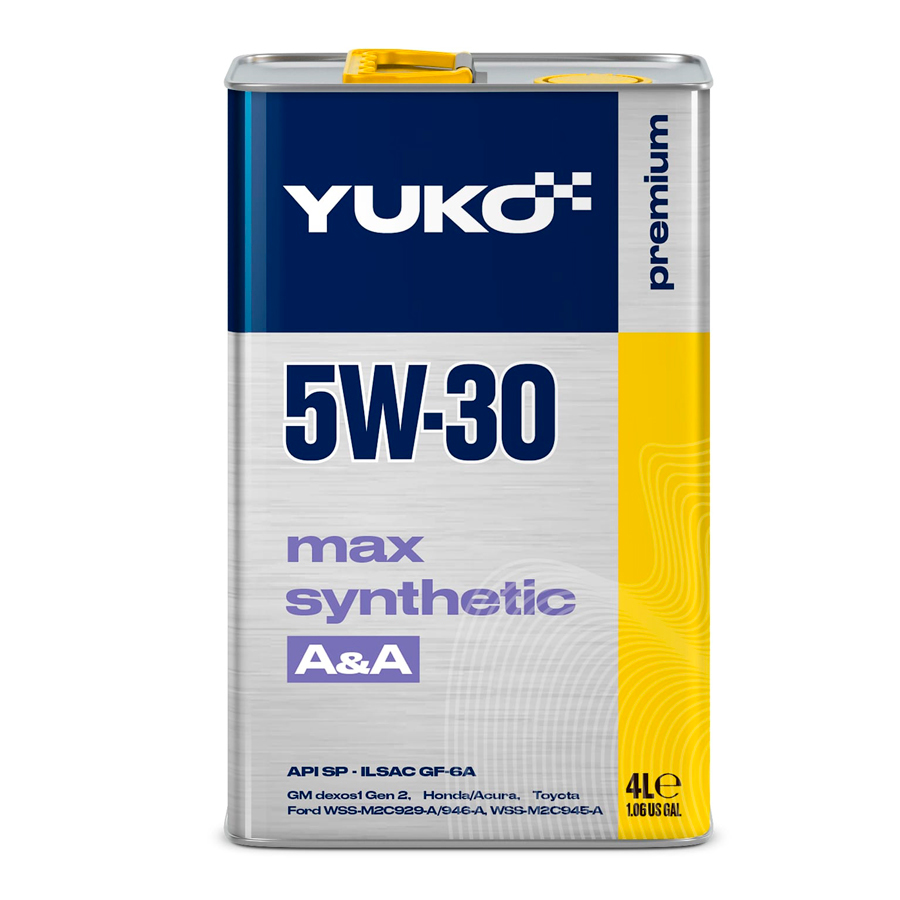 Автомобильное моторное масло YUKO MAX SYNTHETIC A/A 5W-30 4л 4823110401521 YUKO 4823110401521