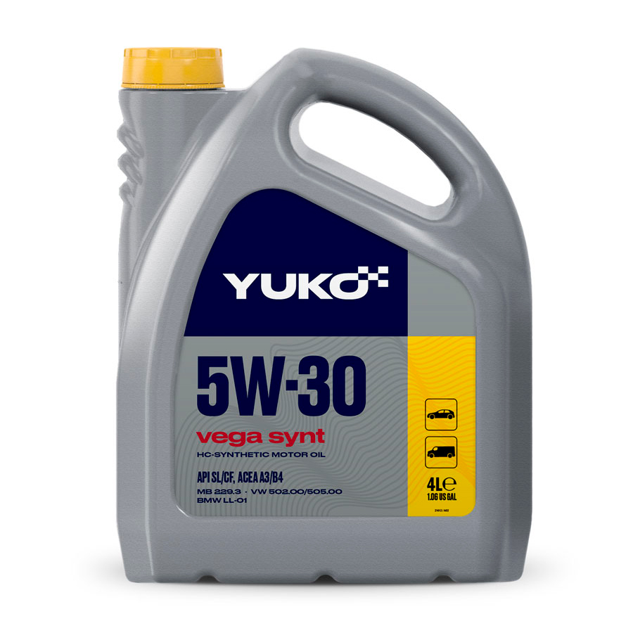 Автомобильное моторное масло YUKO VEGA SYNT 5W-30 4л 4823110401460 YUKO 4823110401460
