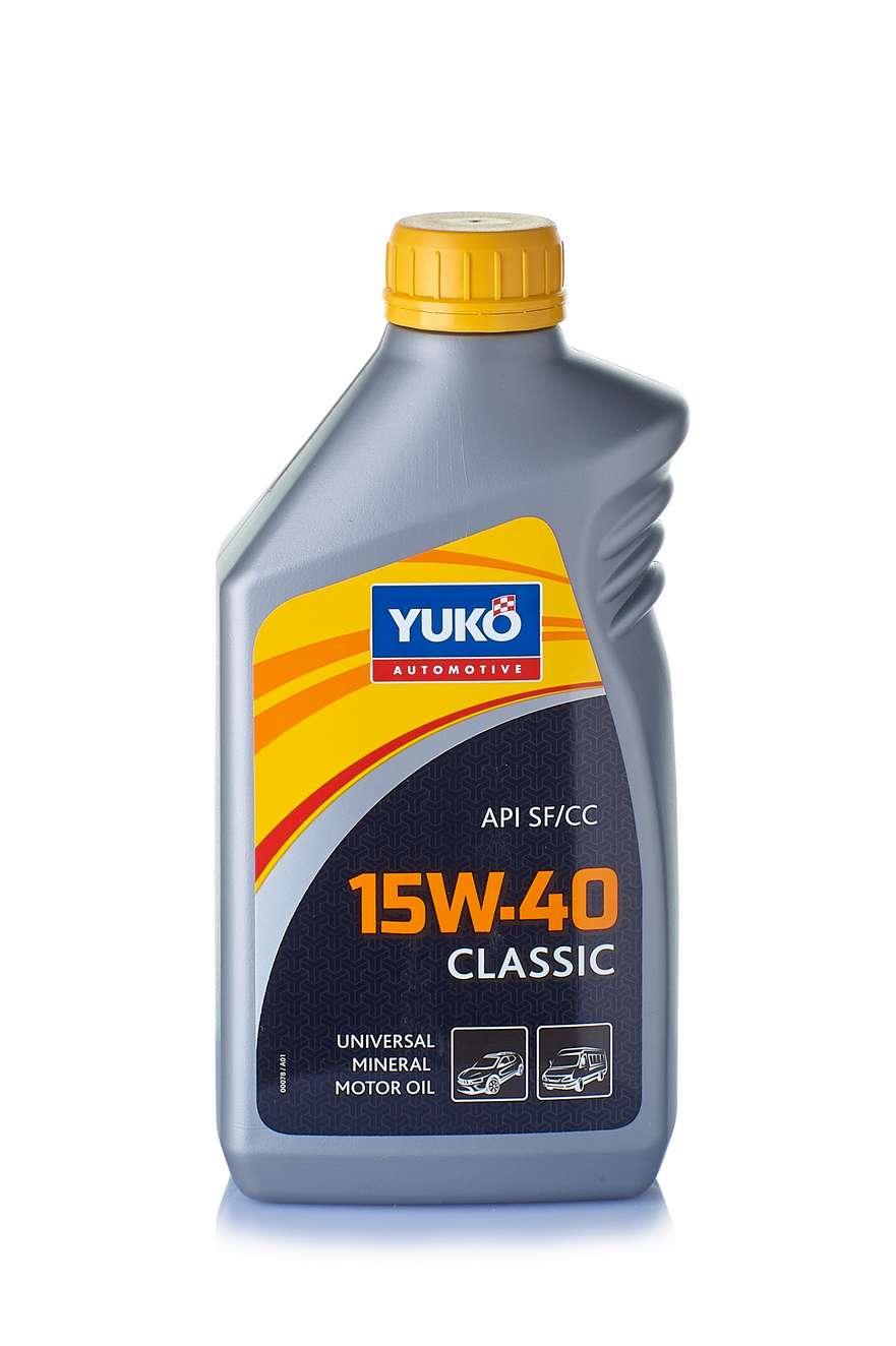 Минеральное моторное масло YUKO CLASSIC 15W-40 1л YUKO 4820070240047