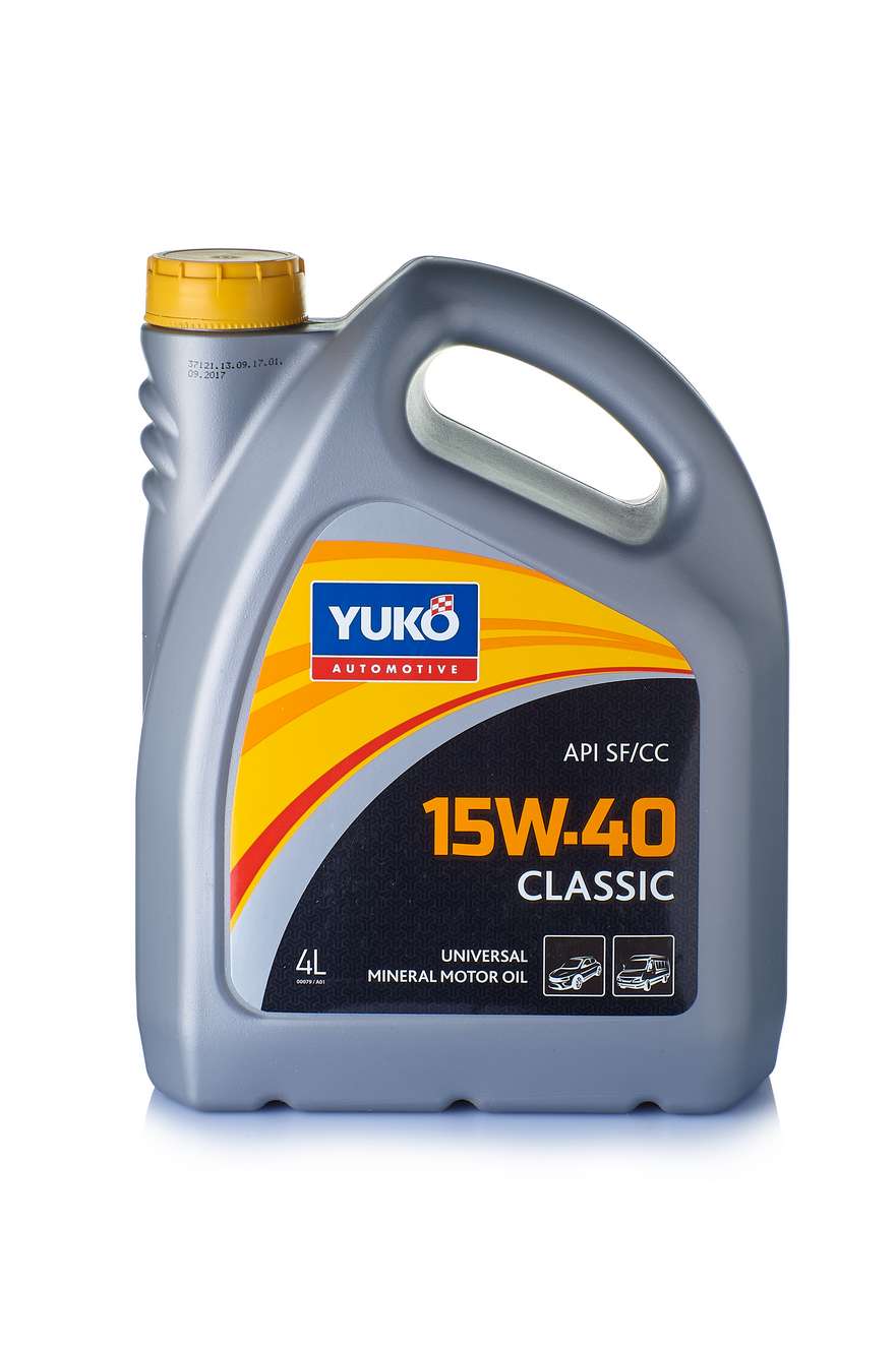 Минеральное моторное масло YUKO CLASSIC 15W-40 4л YUKO 4820070240054