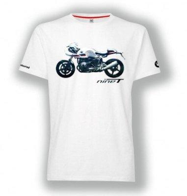 Оригинальная футболка унисекс BMW Motorrad T-shirt Unisex, R nineT Racer, White BMW 76618392243
