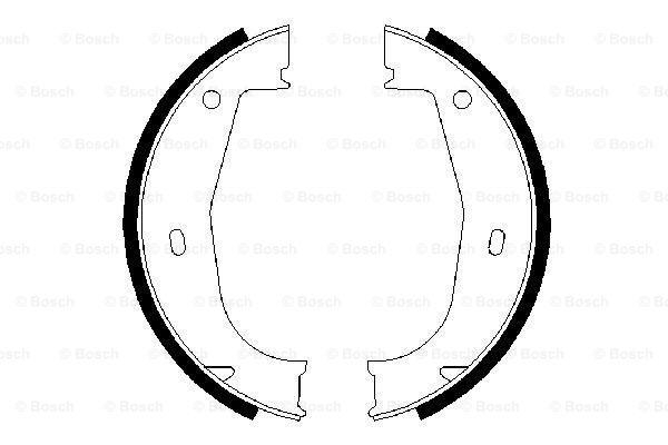 Комплект тормозных колодок, стояночная тормозная система BOSCH 0986487520
