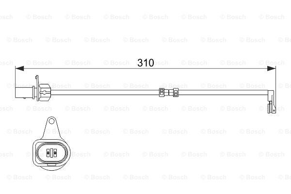 Датчик износа тормозных колодок BOSCH 1987474506