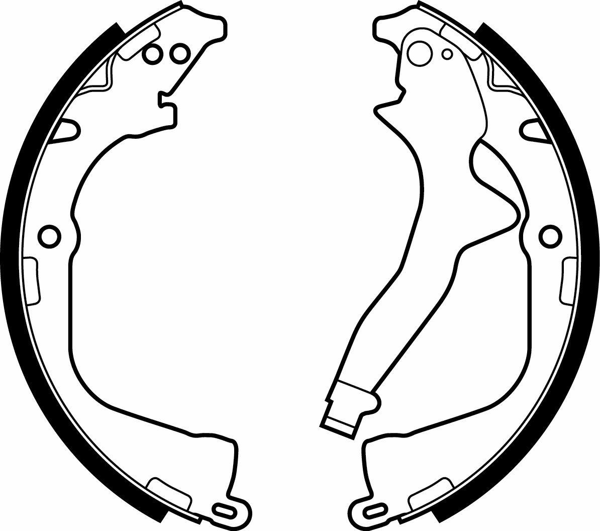 Комплект тормозных колодок, стояночная тормозная система DELPHI LS2056