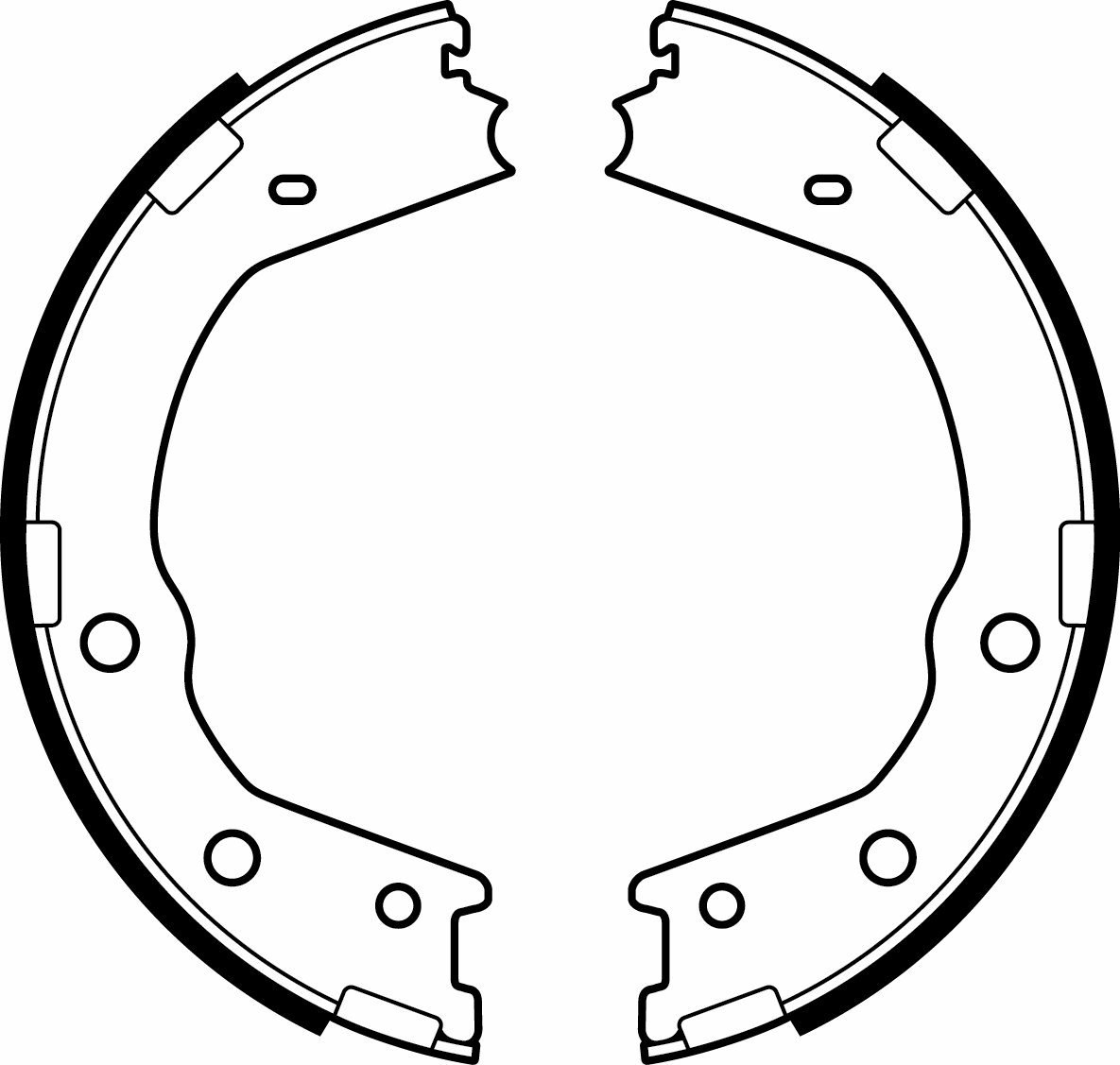 Комплект тормозных колодок, стояночная тормозная система DELPHI LS2067