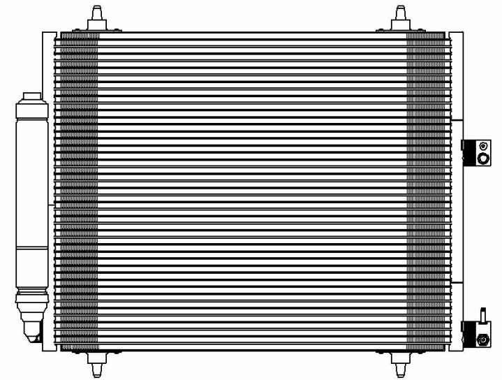Радиатор кондиционера (конденсатор) DELPHI TSP0225595