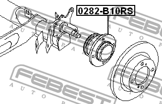 Ступица колеса FEBEST 0282B10RS