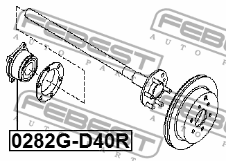 Ступица колеса FEBEST 0282GD40R