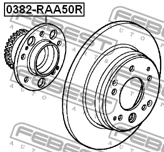 Ступица колеса FEBEST 0382RAA50R