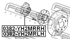 Ступица колеса FEBEST 0382YH2MRRH