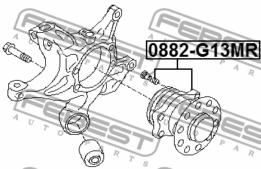 Ступица колеса FEBEST 0882G13MR