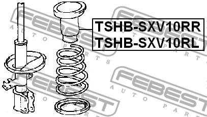 Пыльник амортизатора FEBEST TSHBSXV10RL