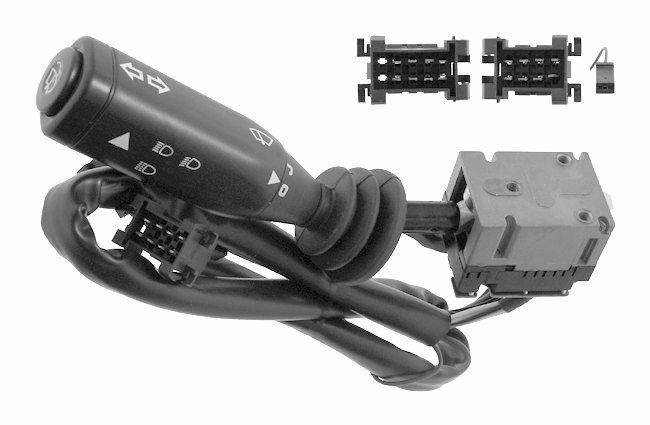 Выключатель, головной свет; Переключатель указателей поворота; Переключатель стеклоочистителя; Выключатель на колонке рулевого управления; Выключатель, прерывистое вклю FEBI 18637