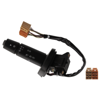 Переключатель указателей поворота; Указатель аварийной сигнализации; Переключатель стеклоочистителя; Выключатель на колонке рулевого управления FEBI 47348