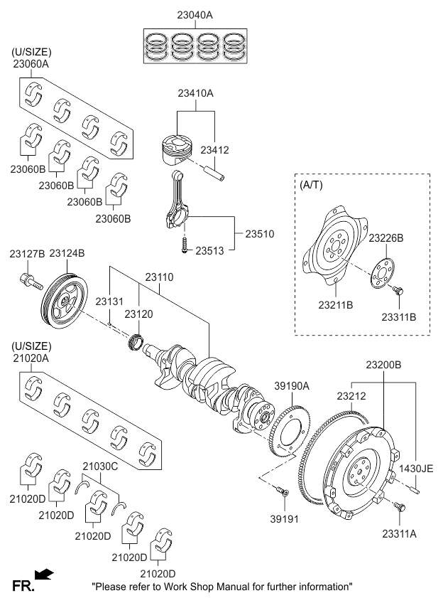 Маховик Hyundai / Kia 232002B001